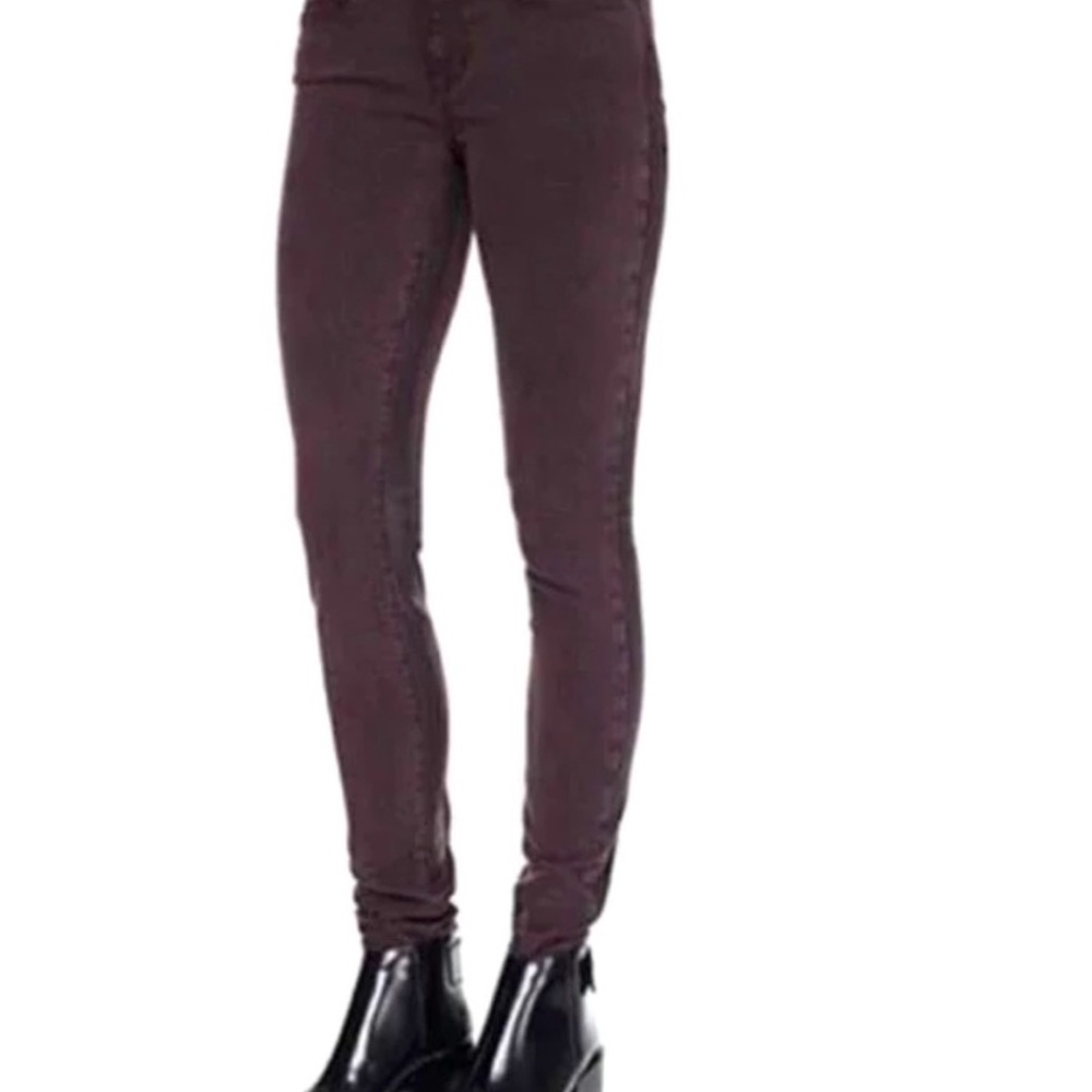 Vince Dylan Skinny Wine Red Jeans Size:27 , Womens - Picture 2 of 16